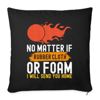 Dodgeball Dodgeball - Sofa pillowcase 17,3'' x 17,3'' (45 x 45 cm) - black - Front