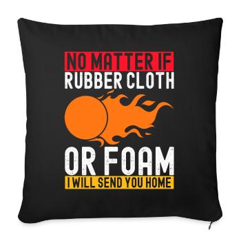 Dodgeball Dodgeball - Sofa pillowcase 17,3'' x 17,3'' (45 x 45 cm) - black - Front