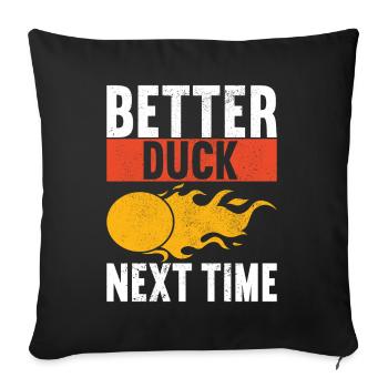 Dodgeball Dodgeball - Sofa pillowcase 17,3'' x 17,3'' (45 x 45 cm) - black - Front