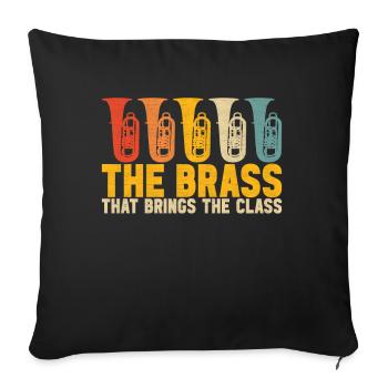 Tuba Tubist - Sofa pillowcase 17,3'' x 17,3'' (45 x 45 cm) - black - Front