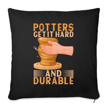 Poterie Poterie - Housse de coussin décorative 45 x 45 cm - noir - Devant