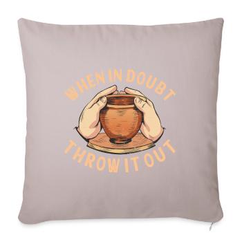 Pottery Pottery - Sofa pillowcase 17,3'' x 17,3'' (45 x 45 cm) - light taupe - Front