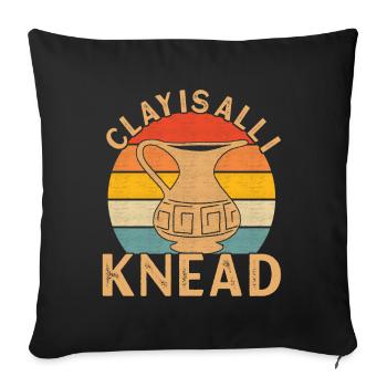 Poterie Poterie - Housse de coussin décorative 45 x 45 cm - noir - Devant