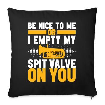 Euphonium Euphonium Player - Sofa pillowcase 17,3'' x 17,3'' (45 x 45 cm) - black - Front