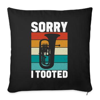 Euphonium Euphonium Player - Sofa pillowcase 17,3'' x 17,3'' (45 x 45 cm) - black - Front