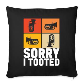 Euphonium Euphonium Player - Sofa pillowcase 17,3'' x 17,3'' (45 x 45 cm) - black - Front
