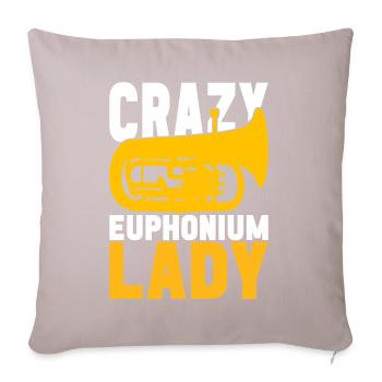 Euphonium Euphoniumspieler - Sofakissenbezug 45 x 45 cm - helles Taupe - Vorne