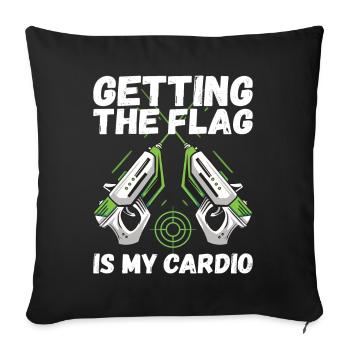 Laser Tag Anniversaire Laser Tag Joueur - Housse de coussin décorative 45 x 45 cm - noir - Devant