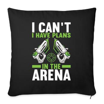 Laser Tag Anniversaire Laser Tag Joueur - Housse de coussin décorative 45 x 45 cm - noir - Devant