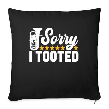 Euphonium Euphoniste - Housse de coussin décorative 45 x 45 cm - noir - Devant