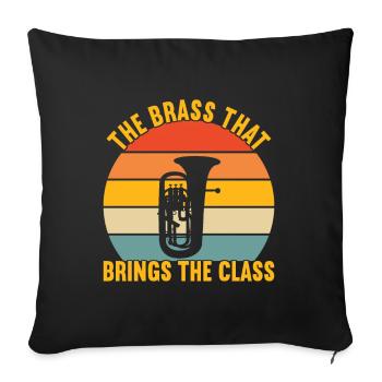 Euphonium Euphonium Player - Sofa pillowcase 17,3'' x 17,3'' (45 x 45 cm) - black - Front
