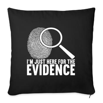Forensics Forensic Scientist - Sofa pillowcase 17,3'' x 17,3'' (45 x 45 cm) - black - Front