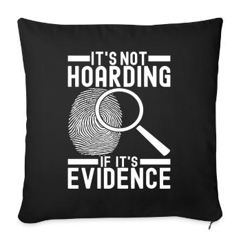 Forensik Forensiker - Sofakissenbezug 45 x 45 cm - Schwarz - Vorne