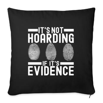 Forensics Forensic Scientist - Sofa pillowcase 17,3'' x 17,3'' (45 x 45 cm) - black - Front