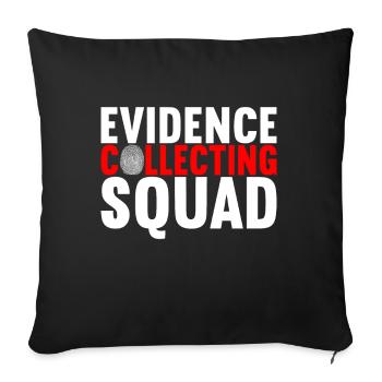 Forensics Forensic Scientist - Sofa pillowcase 17,3'' x 17,3'' (45 x 45 cm) - black - Front
