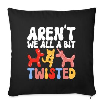 Balloon Animal Balloon Twisting - Sofa pillowcase 17,3'' x 17,3'' (45 x 45 cm) - black - Front