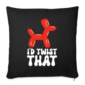Balloon Animal Balloon Twisting - Sofa pillowcase 17,3'' x 17,3'' (45 x 45 cm) - black - Front