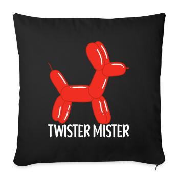 Balloon Animal Balloon Twisting - Sofa pillowcase 17,3'' x 17,3'' (45 x 45 cm) - black - Front