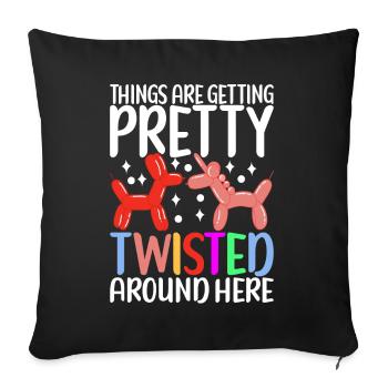Balloon Animal Balloon Twisting - Sofa pillowcase 17,3'' x 17,3'' (45 x 45 cm) - black - Front