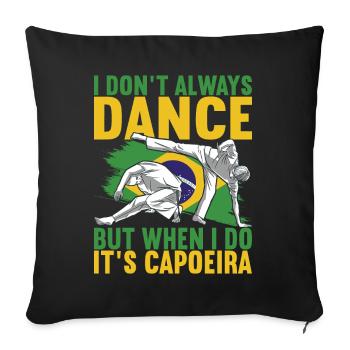 Capoeira Capoeirista - Sofa pillowcase 17,3'' x 17,3'' (45 x 45 cm) - black - Front