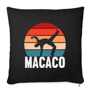 Capoeira Capoeirista - Sofa pillowcase 17,3'' x 17,3'' (45 x 45 cm) - black - Front