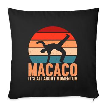 Capoeira Capoeirista - Sofa pillowcase 17,3'' x 17,3'' (45 x 45 cm) - black - Front
