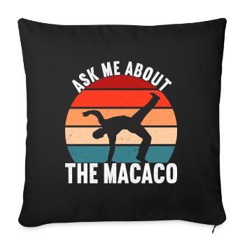 Capoeira Capoeirista - Sofa pillowcase 17,3'' x 17,3'' (45 x 45 cm) - black - Front