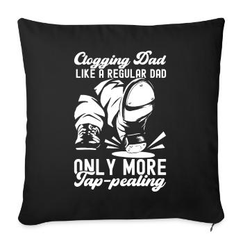 Tap Dance Tap Dancer - Sofa pillowcase 17,3'' x 17,3'' (45 x 45 cm) - black - Front