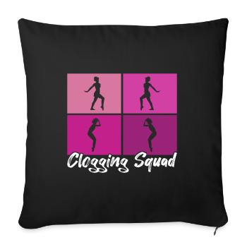 Tap Dance Tap Dancer - Sofa pillowcase 17,3'' x 17,3'' (45 x 45 cm) - black - Front