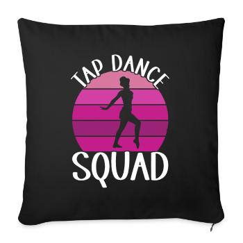 Tap Dance Tap Dancer - Sofa pillowcase 17,3'' x 17,3'' (45 x 45 cm) - black - Front
