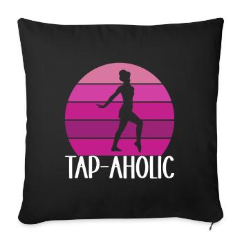 Tap Dance Tap Dancer - Sofa pillowcase 17,3'' x 17,3'' (45 x 45 cm) - black - Front