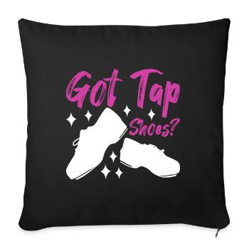 Tap Dance Tap Dancer - Sofa pillowcase 17,3'' x 17,3'' (45 x 45 cm) - black - Front