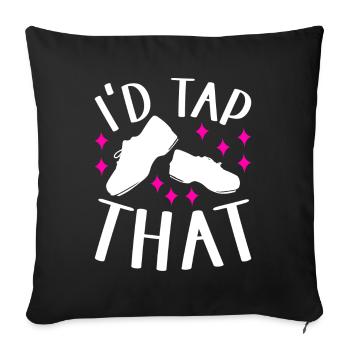Tap Dance Tap Dancer - Sofa pillowcase 17,3'' x 17,3'' (45 x 45 cm) - black - Front