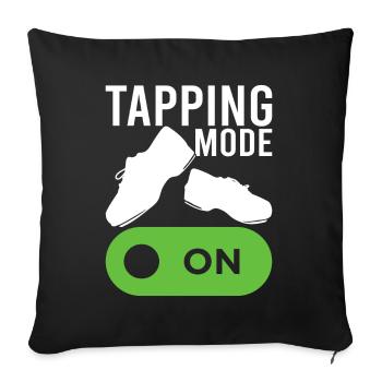 Tap Dance Tap Dancer - Sofa pillowcase 17,3'' x 17,3'' (45 x 45 cm) - black - Front
