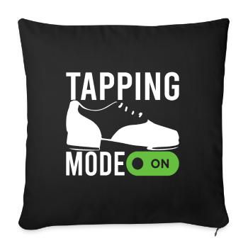 Tap Dance Tap Dancer - Sofa pillowcase 17,3'' x 17,3'' (45 x 45 cm) - black - Front