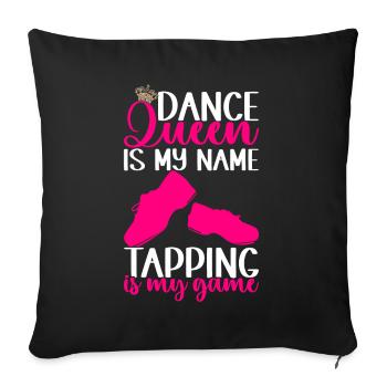 Tap Dance Tap Dancer - Sofa pillowcase 17,3'' x 17,3'' (45 x 45 cm) - black - Front