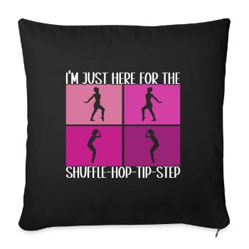 Tap Dance Tap Dancer - Sofa pillowcase 17,3'' x 17,3'' (45 x 45 cm) - black - Front
