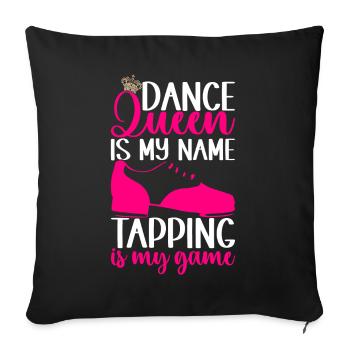 Tap Dance Tap Dancer - Sofa pillowcase 17,3'' x 17,3'' (45 x 45 cm) - black - Front