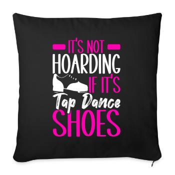 Tap Dance Tap Dancer - Sofa pillowcase 17,3'' x 17,3'' (45 x 45 cm) - black - Front