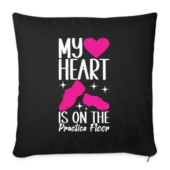 Tap Dance Tap Dancer - Sofa pillowcase 17,3'' x 17,3'' (45 x 45 cm) - black - Front
