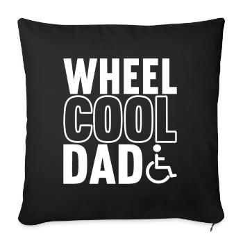 Wheelchair users Wheelchair - Sofa pillowcase 17,3'' x 17,3'' (45 x 45 cm) - black - Front