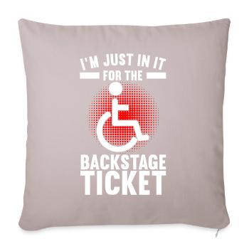 Wheelchair users Wheelchair - Sofa pillowcase 17,3'' x 17,3'' (45 x 45 cm) - light taupe - Front
