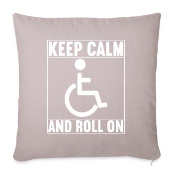 Wheelchair users Wheelchair - Sofa pillowcase 17,3'' x 17,3'' (45 x 45 cm) - light taupe - Front