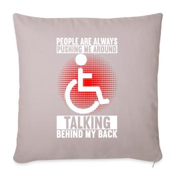 Wheelchair users Wheelchair - Sofa pillowcase 17,3'' x 17,3'' (45 x 45 cm) - light taupe - Front