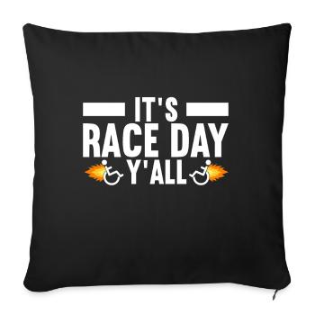 Wheelchair users Wheelchair - Sofa pillowcase 17,3'' x 17,3'' (45 x 45 cm) - black - Front