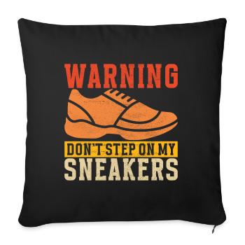 Sneakerhead Sneaker Collector - Housse de coussin décorative 45 x 45 cm - noir - Devant