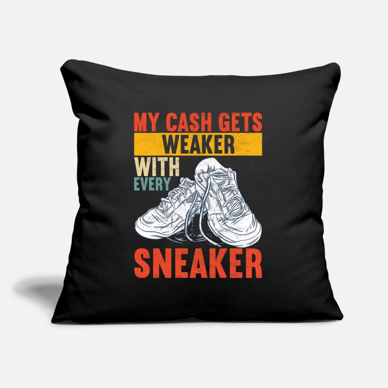 Sneakerhead Sneaker Collector Housse de coussin décorative 45 x 45 cm