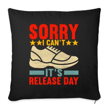 Sneakerhead Sneaker Collector - Sofa pillowcase 17,3'' x 17,3'' (45 x 45 cm) - black - Front