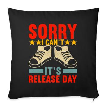 Sneakerhead Sneaker Collector - Sofa pillowcase 17,3'' x 17,3'' (45 x 45 cm) - black - Front