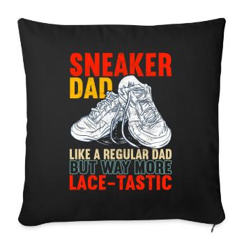 Sneakerhead Sneaker Collector - Housse de coussin décorative 45 x 45 cm - noir - Devant